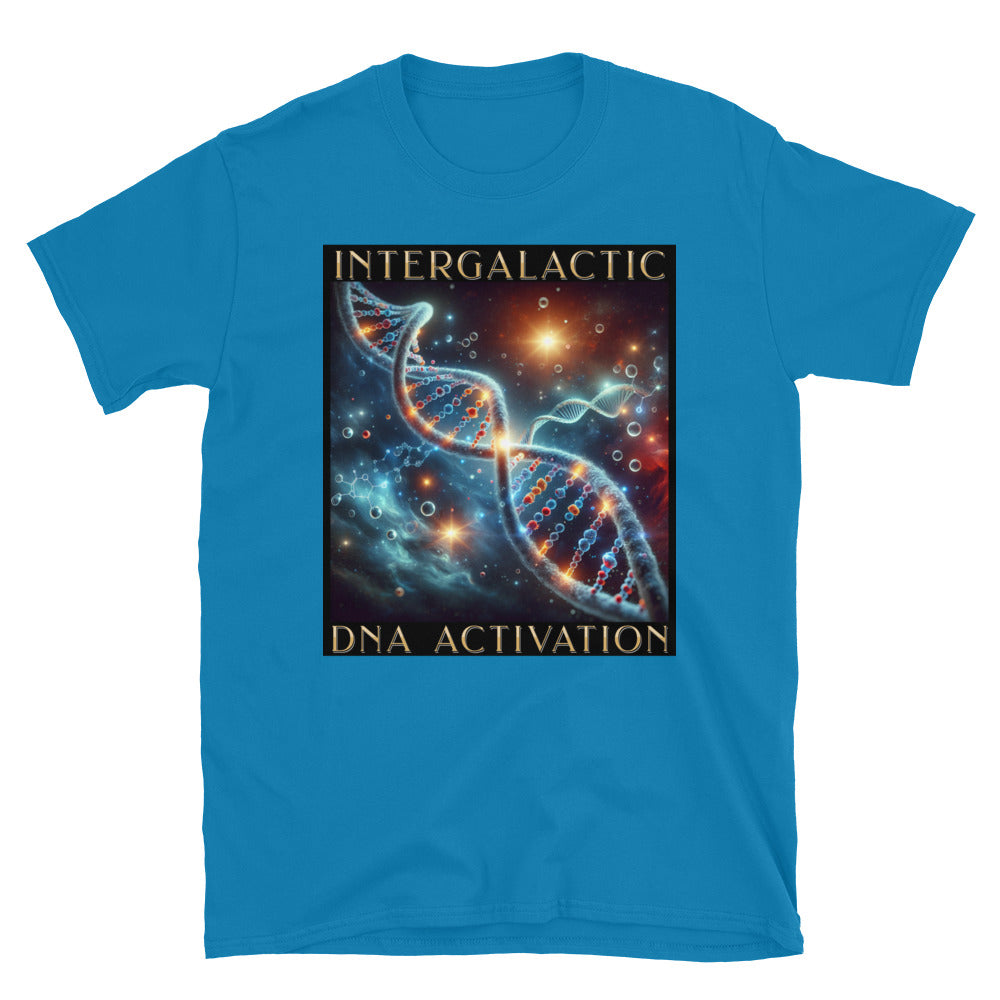 Intergalactic DNA Activation TShirt - Sapphire Color - https://ascensionemporium.net